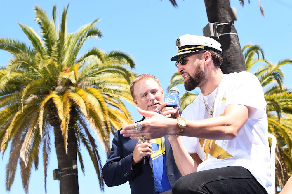 Inside Klay Thompson's championship parade celebration – Monterey Herald